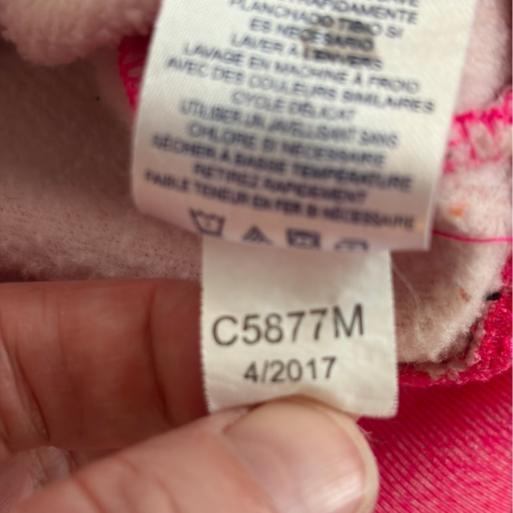 Champion Girls Pink Hoodie Size 5 Pullover Sweatshirt - Picture 5 of 5